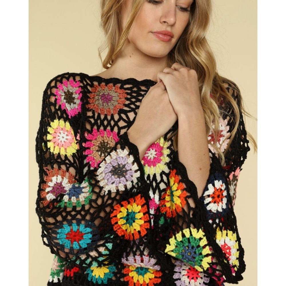 🚨24 HOUR SALE🚨Queen Of The Field Crochet Top - Picture 6 of 7